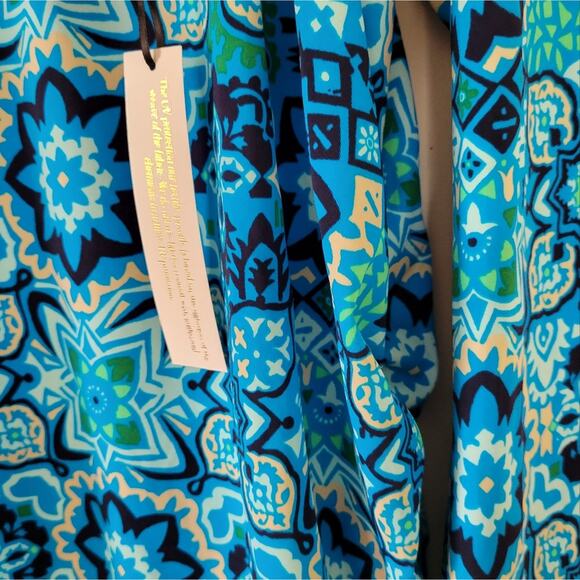 AmberNoon II by Erum Ilyas Half-Zip Swim Cover-Up Dress 2x - Picture 5 of 7